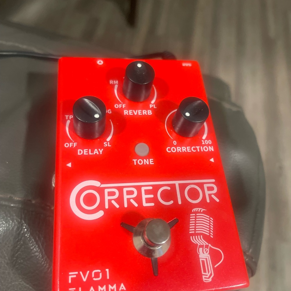 Flamma Red Guitar Effects Pedal
